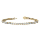 12.00 CTW Lab Grown Diamond Tennis Bracelet in 14kt White/Yellow Gold (G/Vs) AGI Certified