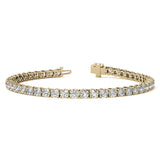 6.5 CTW Lab Grown Diamond Tennis Bracelet in 14kt White/Yellow Gold (G/Vs) AGI Certified