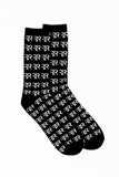 Jacquard Knitted Crew Socks