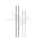 Hydrate Straws Silver Set of 2