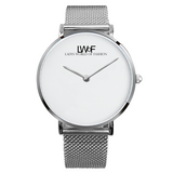 Silver LWoF Ladys World of Fashion Steel Strap Water-Resistance Quartz Watch