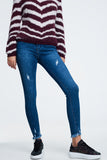 Ankle Fray Jeans