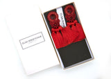 Earrings With Tassels in Red Color