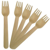 Wooden Disposable Forks ( 100 Count) - FREE US Shipping