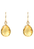 Petite Drop Earring Citrine Hydro Gold