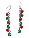 Christmas Multi Drop Jingle Bells Christmas Earrings