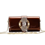 Queen's Crown Magnetic Clasp Crossbody Wallet & Purse