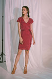 Pragma Wrap Dress in Claret