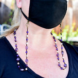 Crystals & Pearls Mask Chain