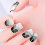 Grey Scale Nail Wraps