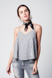 Black Striped Cami Top