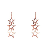 Cosmic Triple Open Star Earring