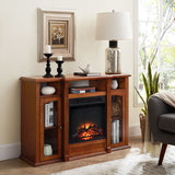 Electric Fireplace TV Stand Storage Shelf for Living Room