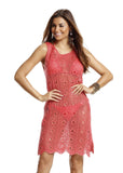 Tricot Cover Up Dress - Coral Dreams