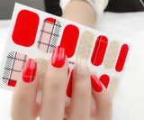 Red Patch Gel Nail Wraps