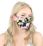 Reusable Cloth Face Mask With PM2.5 Filter and Nose Bridge