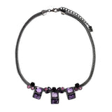 Sweet Geo Necklace - Plum