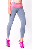 Pink/Heather Grey Superflex Leggings