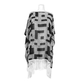 Black&White Poncho