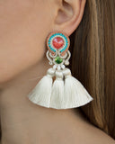 Earrings With Tassels in Multicolor