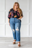 So Much to Love Distressed Jeans- Plus