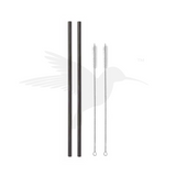 Hydrate Straws Black Set of 2