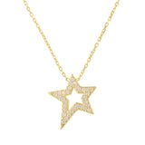 Open Star Pendant Necklace