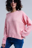 Pink Oversized Sweater