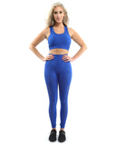 SALE! 50% OFF! Milano Seamless Set - Leggings & Sports Bra - Blue [MADE IN ITALY] - Size Small