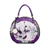 Princess Mera Vintage Sphere Double Zipper Opening Handbag