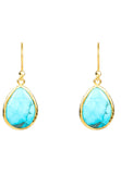 Petite Drop Earring Turquoise Gold