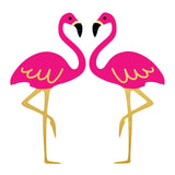 Flamingo Metallic Temporary Flash Tattoos