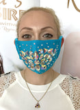 Shine Crystal Face Mask - Turquoise