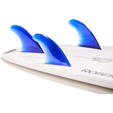 DORSAL Performance Flexrez Core Surfboard Thruster Surf Fins (3) FUT Compatible Blue