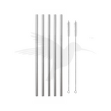 Hydrate Straws Silver Set of 5