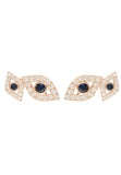 Eye Stud Earrings Rosegold