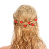 Rose Bud Hair Grips