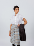 Power Woman- Eye Catching Tweed Skirt