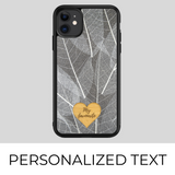 Skeleton Leaves - Personalized Phone Case - Personalized Gift