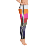 Rainbow-Chic Stripe Leggings