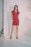 Plato Playsuit in Claret