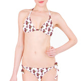 Red Seahorse Pattern Classic Bikini Set