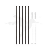 Hydrate Straws Black Set of 5