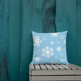 Cornflower Blue Christmas Cushion Cover